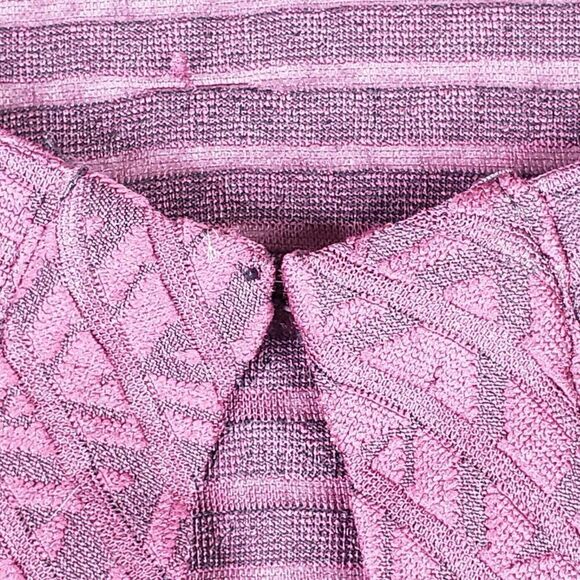 Easywear By Chicos Slinky Knit Cardigan Jacket Size 3 US XL Geometric LS Red - Picture 4 of 9